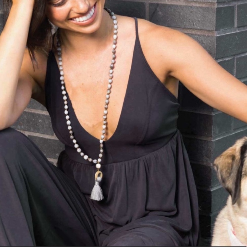 Noonday Collection gray Tempest necklace